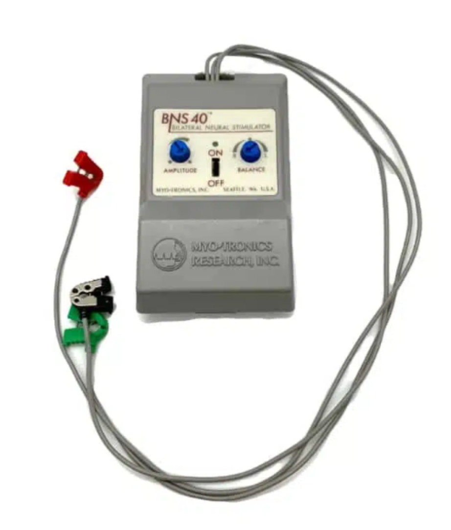 Dispositivo clínico de estimulación eléctrica bilateral para musculatura orofacial