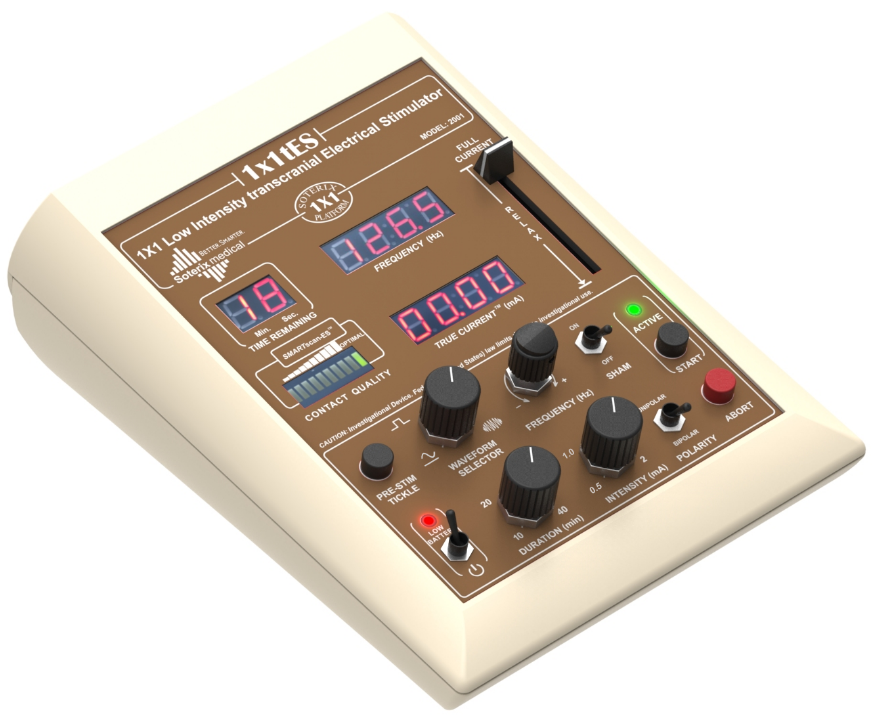 Dispositivo 1x1 tES para estimulación eléctrica transcraneal